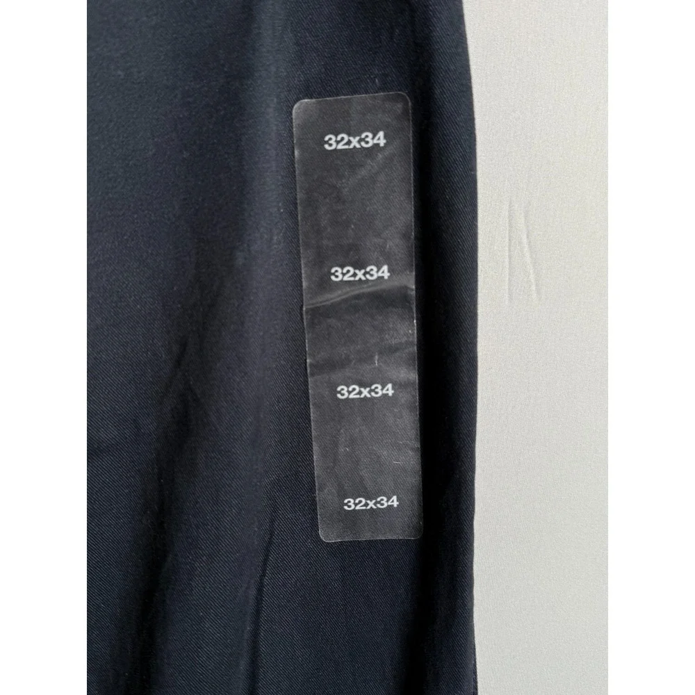 Eddie Bauer Classic Pants NWT Mens 32x34 Navy Blue Straight Leg Soft - Picture 10 of 10